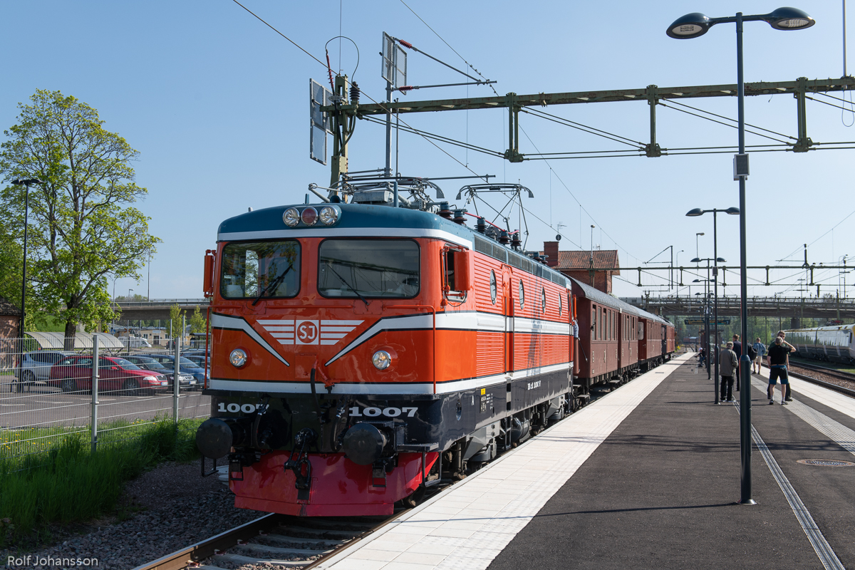 Järnvägsmusets lok och vagnar i Åmål