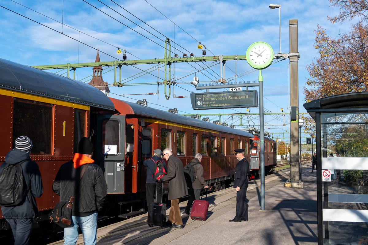 Järnvägsmusei tåg 2901 i Gävle