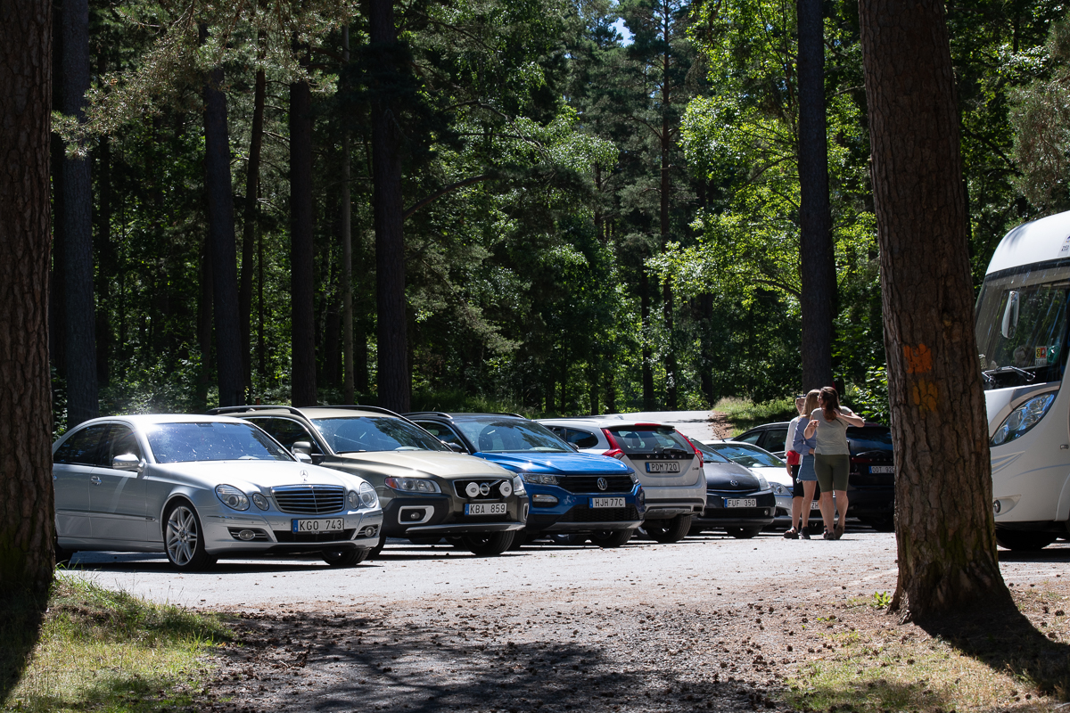 Vår Volvo på Grännabergets parkering