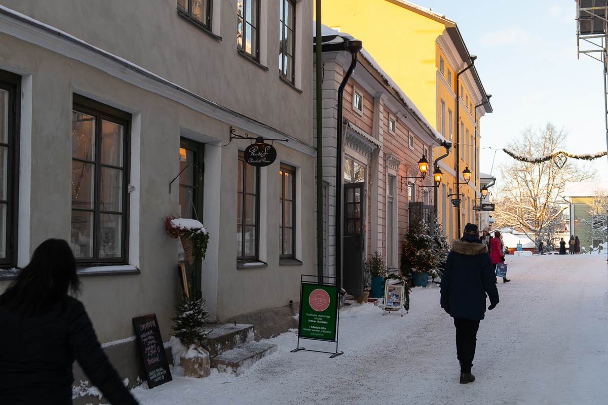 På promenad i gamla Borgå