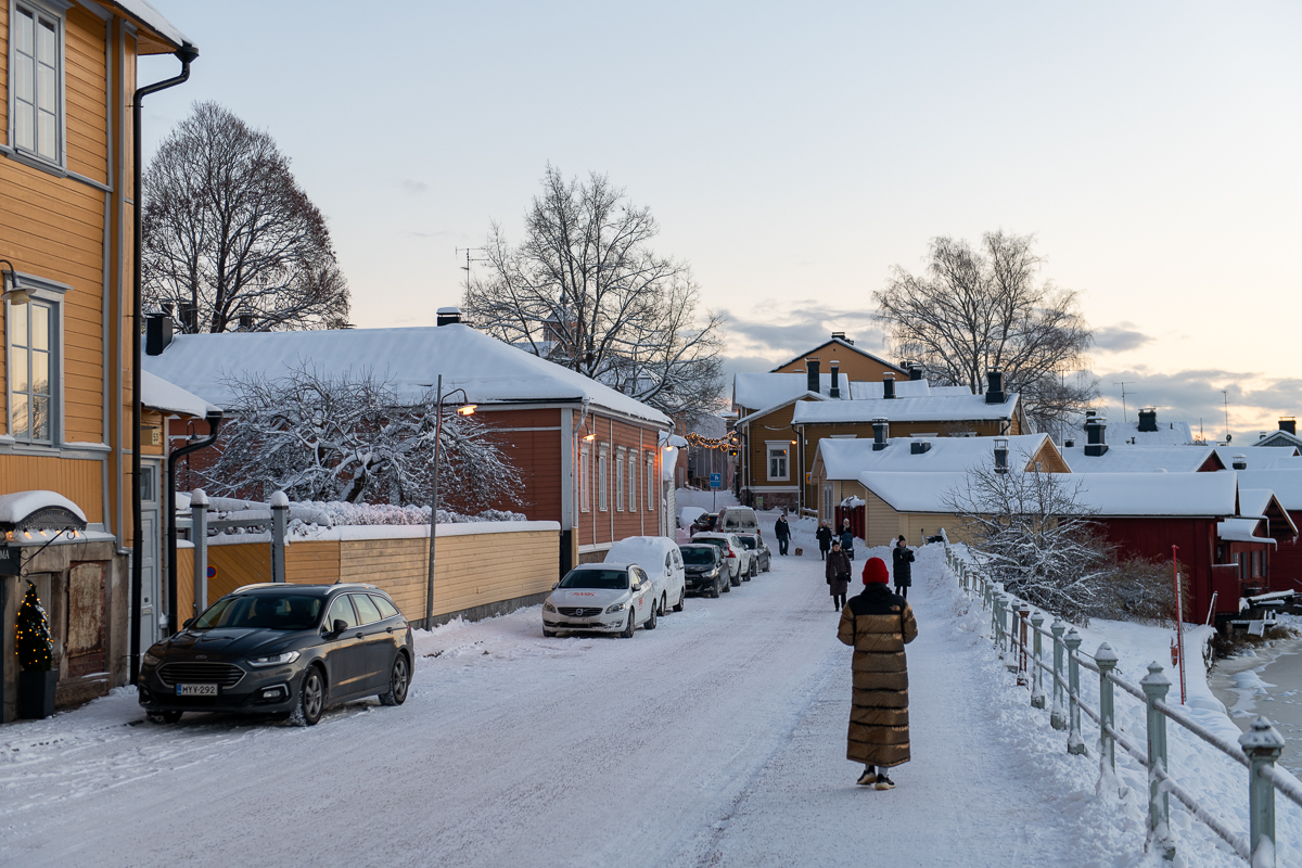 På promenad i gamla Borgå