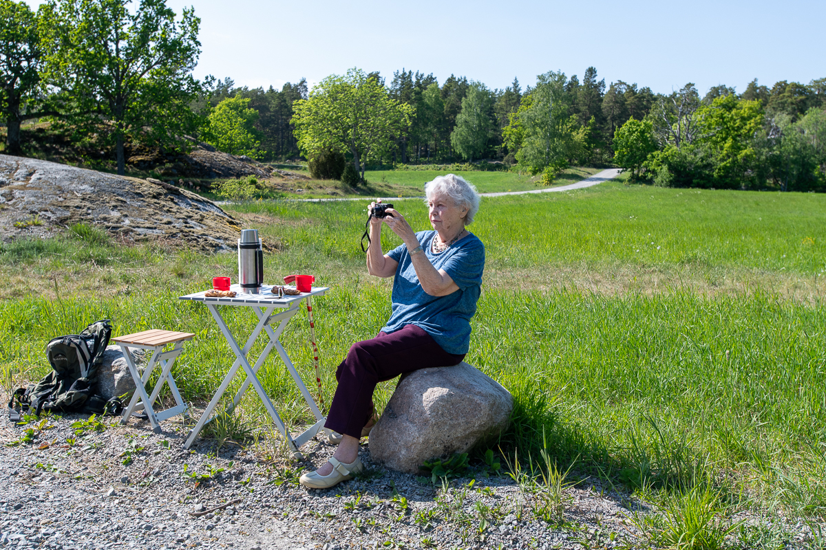 Med farmor Ulla i Åva