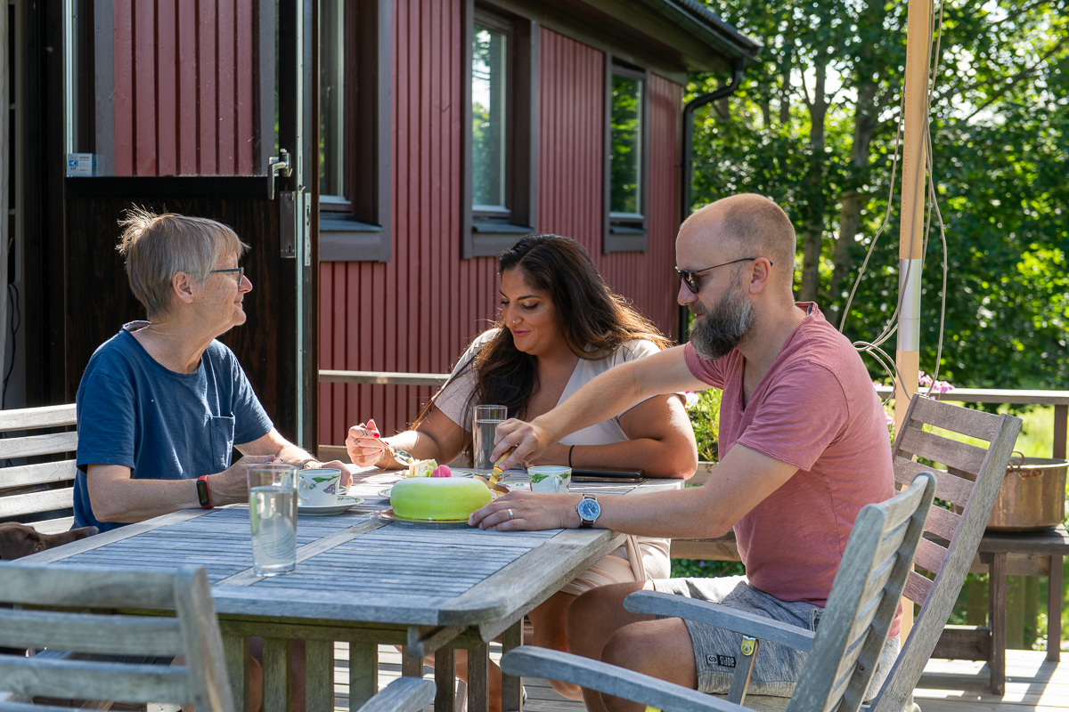 Födelsedagstårta för Pia på riktiga födelsedagen