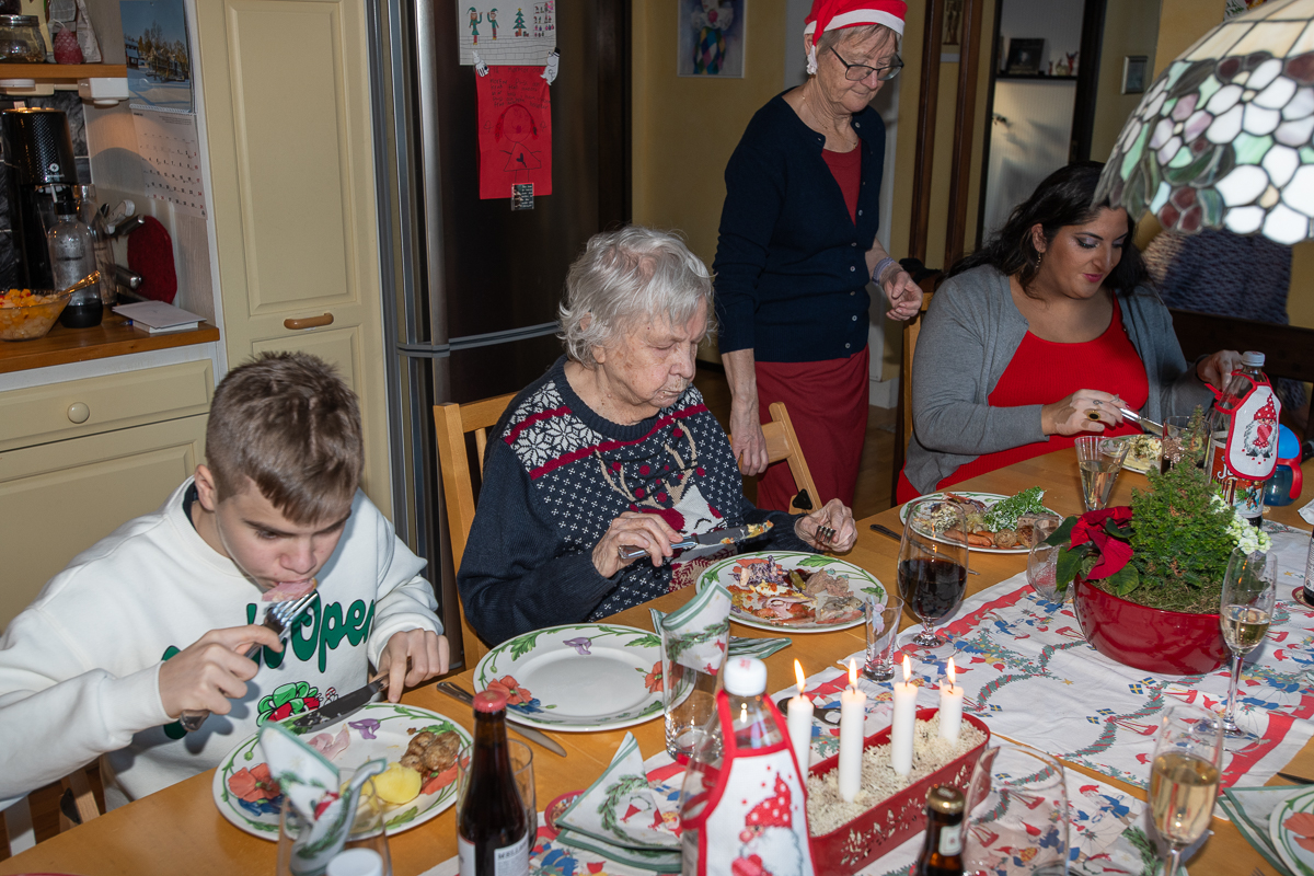 Julbord med släkten