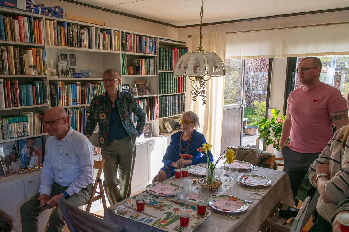 På Johans och Olivias kalas