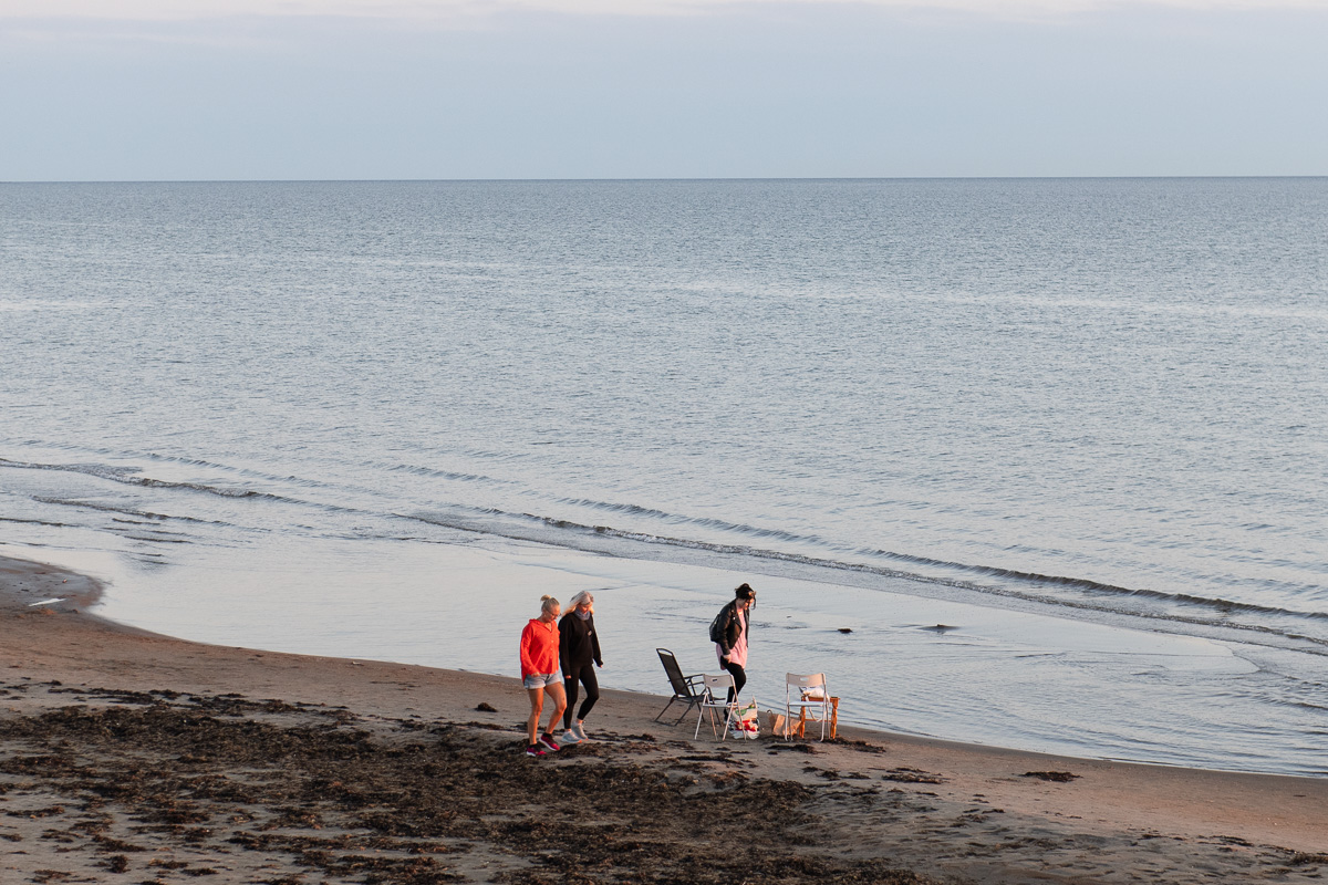 Solnedgång på Skrea Strand