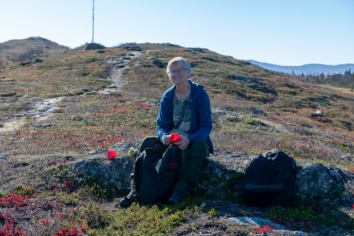 Fikapaus på Funäsdalsberget