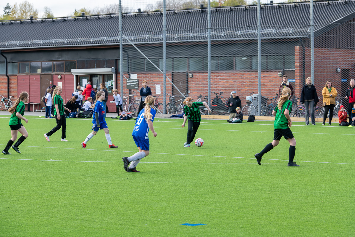 Fotbollsmatchen är igång